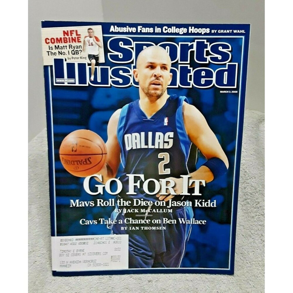 Sports Illustrated March 3 2008 Jason Kidd Dallas Mavericks
